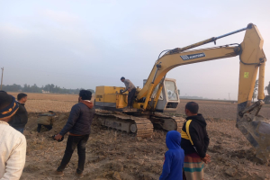 লাখাইয়ে অবৈধভাবে মাটি কাটায় ৩ লক্ষ টাকা অর্থদণ্ড