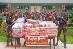 সুনামগঞ্জে মাসের প্রথমদিনে ভারতীয় চোরাচালান জব্দ