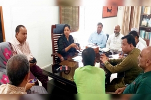 জৈন্তাপুরে বন্যা পরিস্থিতি নিয়ে ইউএনওর মতবিনিময়
