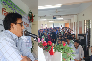 গোলাপগঞ্জে দীর্ঘ ২২ বছরের শিক্ষকতা শেষে শিক্ষকের রাজকীয় বিদায়