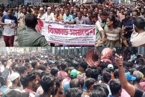 জব্দ করা ব্যাটারি রিকশা ফেরত ও পারমিটের দাবি মালিক-শ্রমিকদের