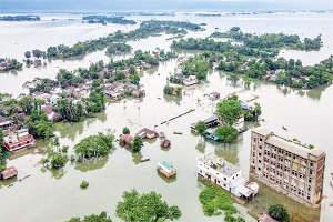 সিলেটে আতঙ্কের ছায়া: আগের বন্যা শেষ না হতেই নতুন বন্যার আভাস