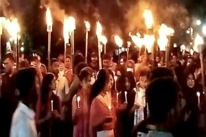 কোটা আন্দোলনকারীদের ওপর হামলার প্রতিবাদে শাবিপ্রবিতে মশাল মিছিল