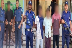 সিলেট জেলায় ভারতীয় চিনির আরেক বড় চালান জব্দ : গ্রেফতার ৪