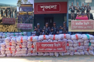 সীমান্তে আবার প্রায় এক কোটি টাকার ভারতীয় চোরাই পণ্য আটক
