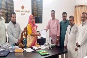 সিলেট চেম্বারের সুষ্ঠ নির্বাচনের দাবীতে দোকান মালিক সমিতির স্মারকলিপি