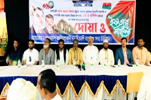 বালাগঞ্জে এম এ মালেকের পক্ষ থেকে ইফতার ও দোয়া মাহফিল