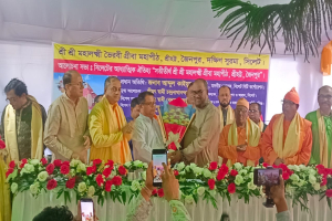 নগরীর মহালক্ষী বাড়িতে বাৎসরিক ও মহাষ্টমী'র পূজা সম্পন্ন