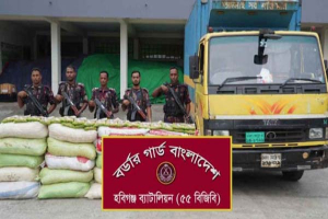 হবিগঞ্জে বিজিবির অভিযানে ৭১ লাখ টাকার ভারতীয় পণ্য জব্দ, আটক ২ হবিগঞ্জে বিজিবির অভিযানে ৭১ লাখ টাকার ভারতীয় পণ্য জব্দ, আটক ২