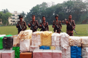 সিলেটে কোটি টাকার ভারতীয় চোরাই পন্য আটক