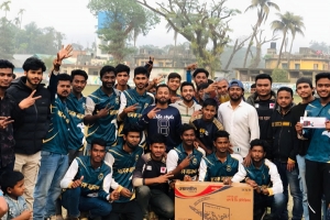 জিয়াউর রহমান টি-২০ ক্রিকেট টুর্নামেন্টের চ্যাম্পিয়ন খালেক ম্যানশন