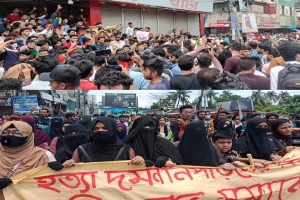 ছাত্র-জনতার মিছিলে উত্তাল সুনামগঞ্জ