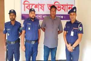 ধর্মপাশায় আওয়ামী লীগ নেতা গ্রেফতার