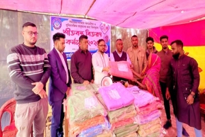 বিশ্বনাথে শীতবস্ত্র বিতরণ করল রেসকিউ লাইফ ফাউন্ডেশন