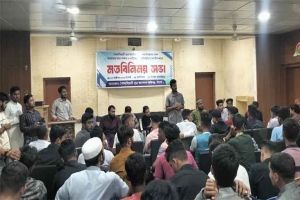 জকিগঞ্জে বৈষম্যবিরোধী ছাত্র আন্দোলনে আহতদের দেখতে সিলেটের সমন্বয়কেরা