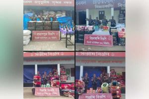বিজিবির পৃথক অভিযান, সিলেট সীমান্তে জব্দ ২০ লাখ টাকার মালামাল