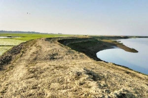 ঘষামাজাতেই আটকে আছে ফসলরক্ষা বাঁধের কাজ