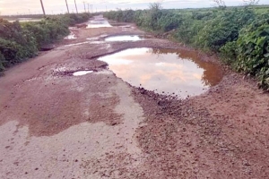আজমিরীগঞ্জ-বানিয়াচং সড়কে ধীরগতির সংস্কার, দুর্ভোগে জনজীবন