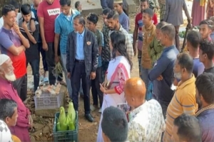 জৈন্তাপুর আজ থেকে চালু হলো মুক্ত বাজার প্রথমদিনে ক্রেতা কম হলেও দামে সন্তুষ্টি 