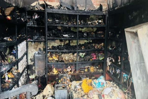 মাধবপুরে বাজারে আগুন, পুড়ল তিন দোকান