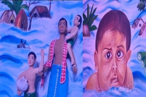 হবিগঞ্জে দূর্গোৎসবে ব্যতিক্রমী আয়োজন