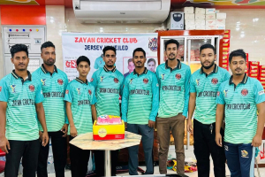 শান্তিগঞ্জে জায়ান ক্রিকেট ক্লাবের জার্সি উন্মোচন অনুষ্ঠিত
