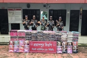 সিলেট সীমান্তে ৮০ লাখ টাকার চোরাই পণ্য জব্দ