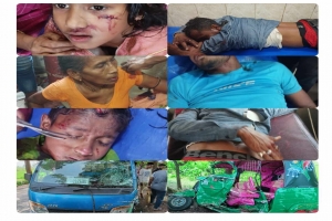 নবীগঞ্জে সিএনজি ও পিকআপের সংঘর্ষে আহত ৭জন