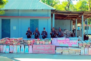 সিলেট সীমান্তে ফের বিপুল পরিমাণ ভারতীয় পণ্য জব্দ