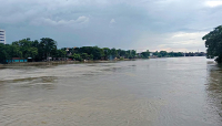টানা বৃষ্টিতে সিলেটের নদ-নদীর পানি বাড়ছে টানা বৃষ্টিতে সিলেটের নদ-নদীর পানি বাড়ছে